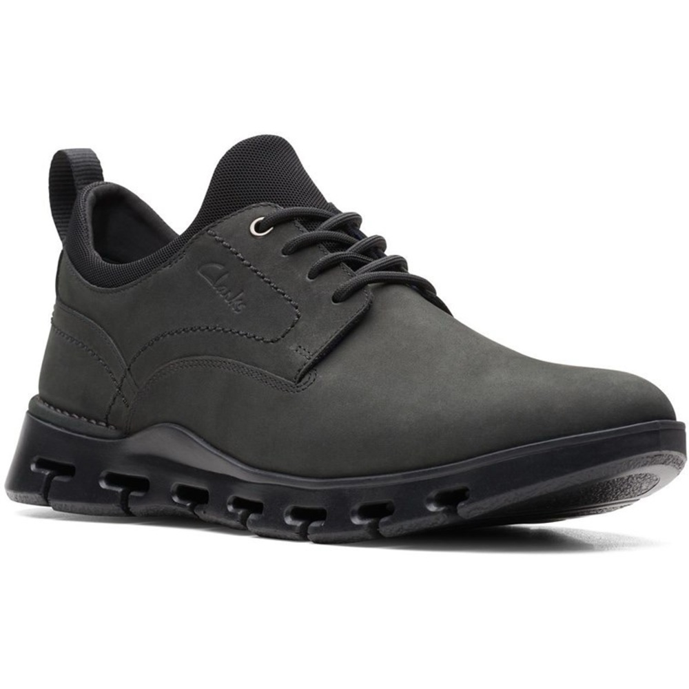 NEW!! Men’s Clarks Nature X Two Black Nubuck Lace Up Size 11.5W